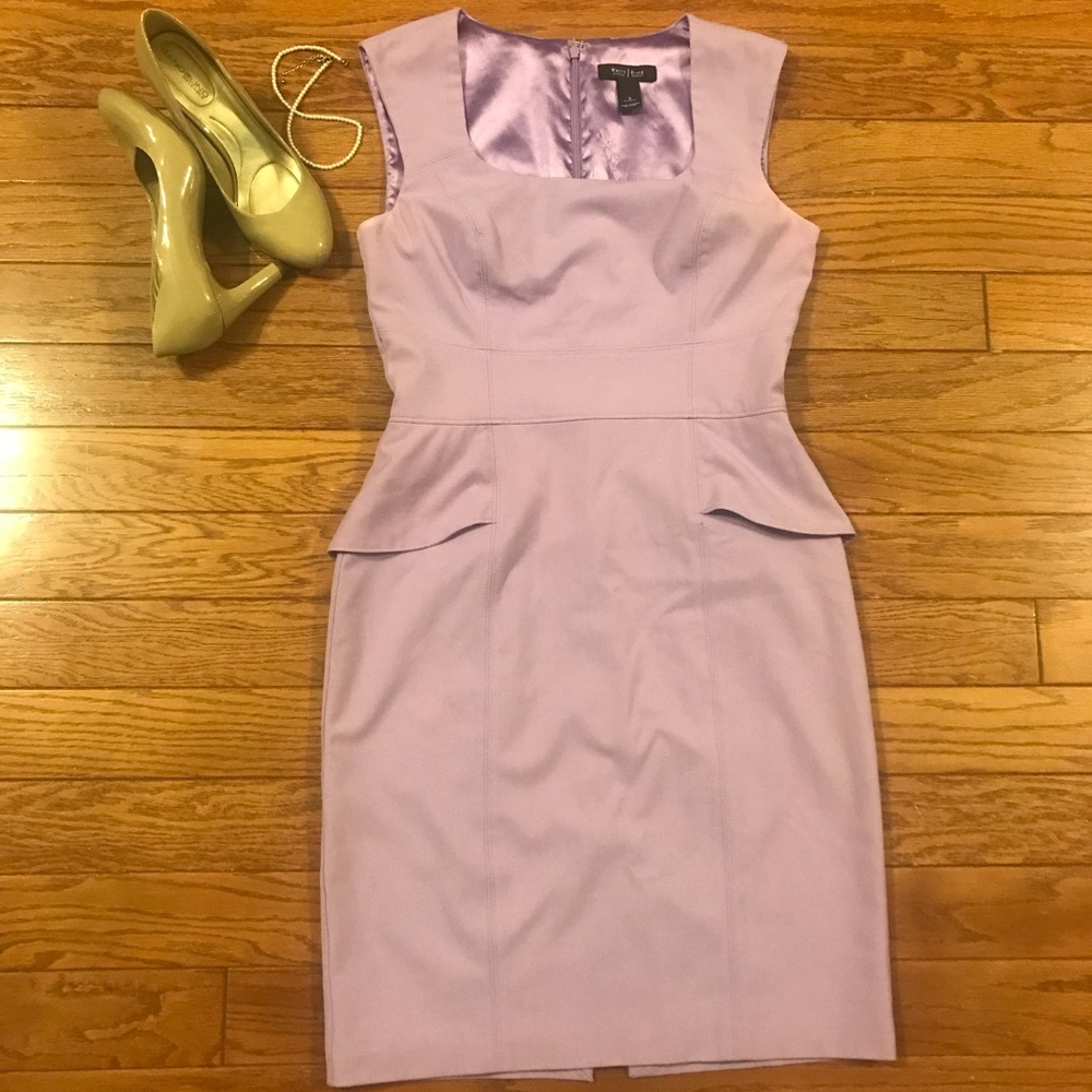 White House Black Market Peplum Dress